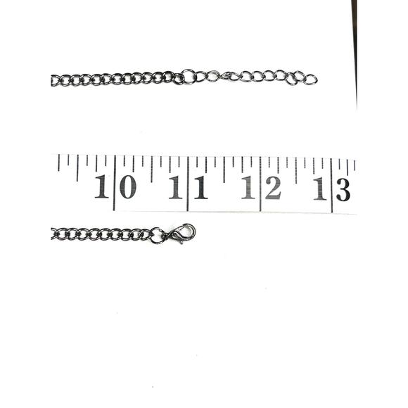 NEW Aqua Blue Topaz Rhinestone Enamel 16" 18" 20" Necklace Earrings Set Lot U26 - Picture 5 of 5